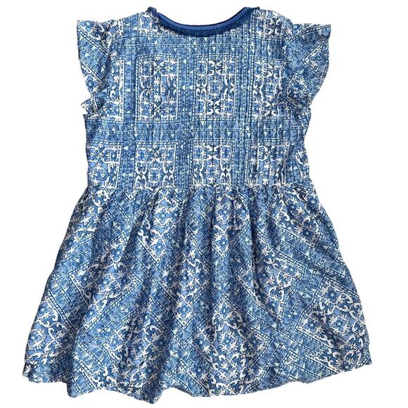 Vineyard Vines Plus Scarf Print Pintuck Mini Dress Blue & White Size XXL - Picture 7 of 10